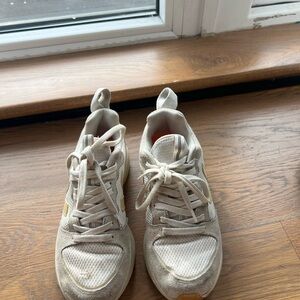 Veja Beige and White Sneakers